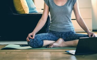 Woman doing yoga