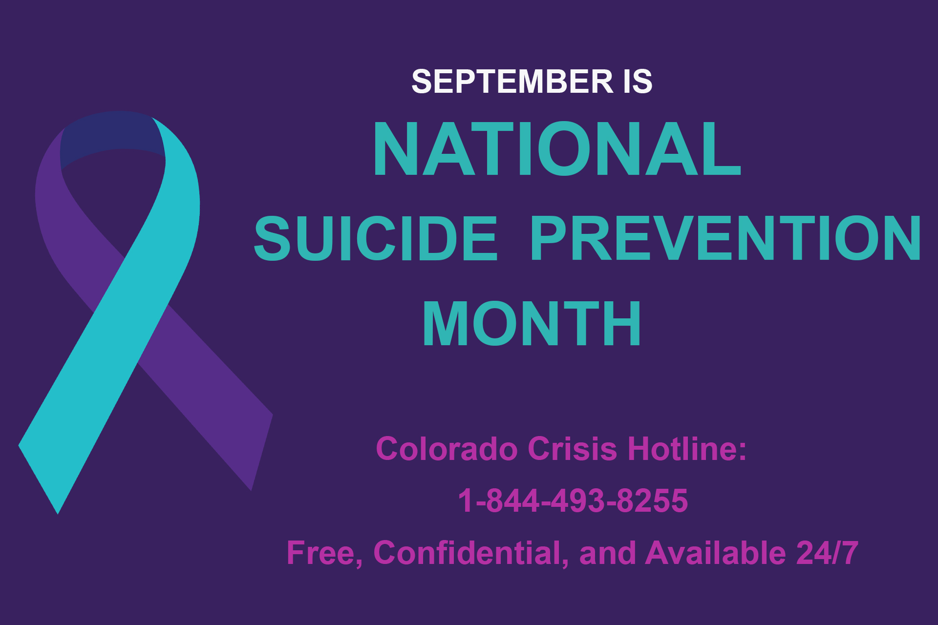 September is Suicide Prevention Month